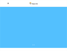 Tablet Screenshot of cliqueinfo.com.br